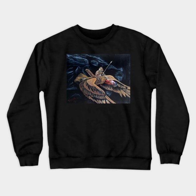 Dreaming of flying with dragons Crewneck Sweatshirt by Kevin Tickel